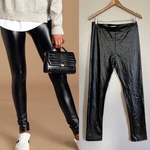 NWOT Rock Music Black Vegan Leather Leggings